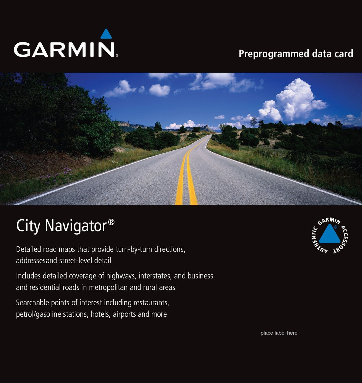 microSD™/SD™ card: City Navigator® South Africa NT 1