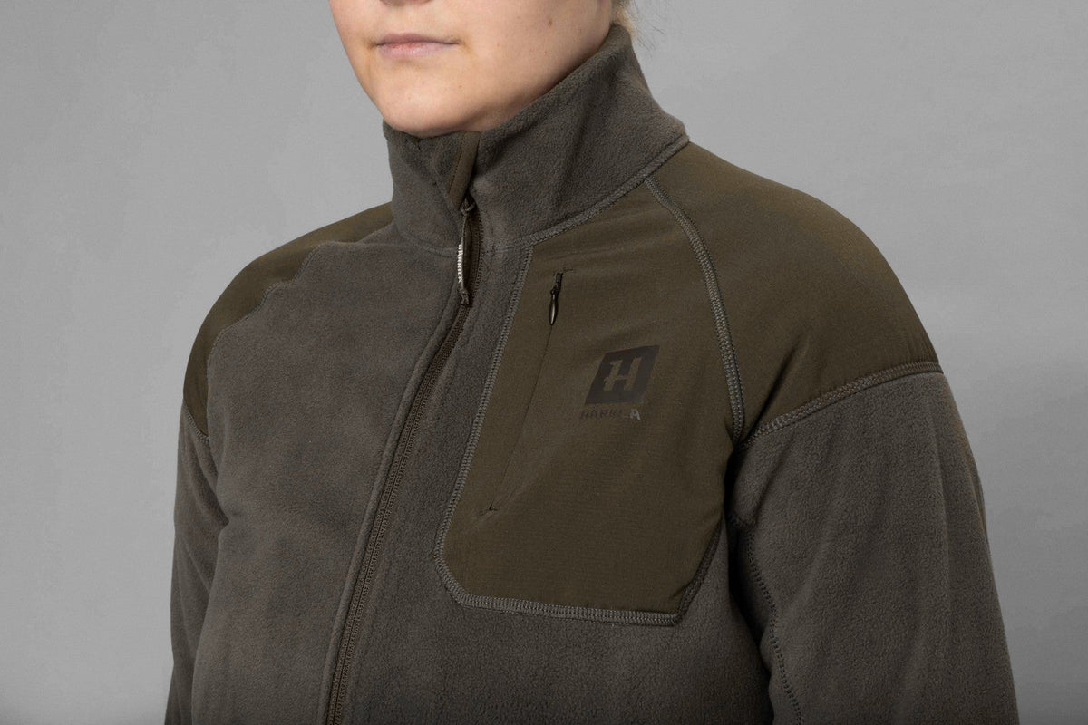 Vilja Fleece Til Kvinner Willow Green/Shadow Grey – Härkila