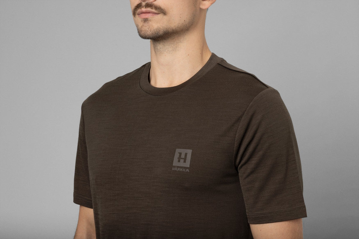 Base All Season S/S T-skjorte - Shadow Brown – Härkila