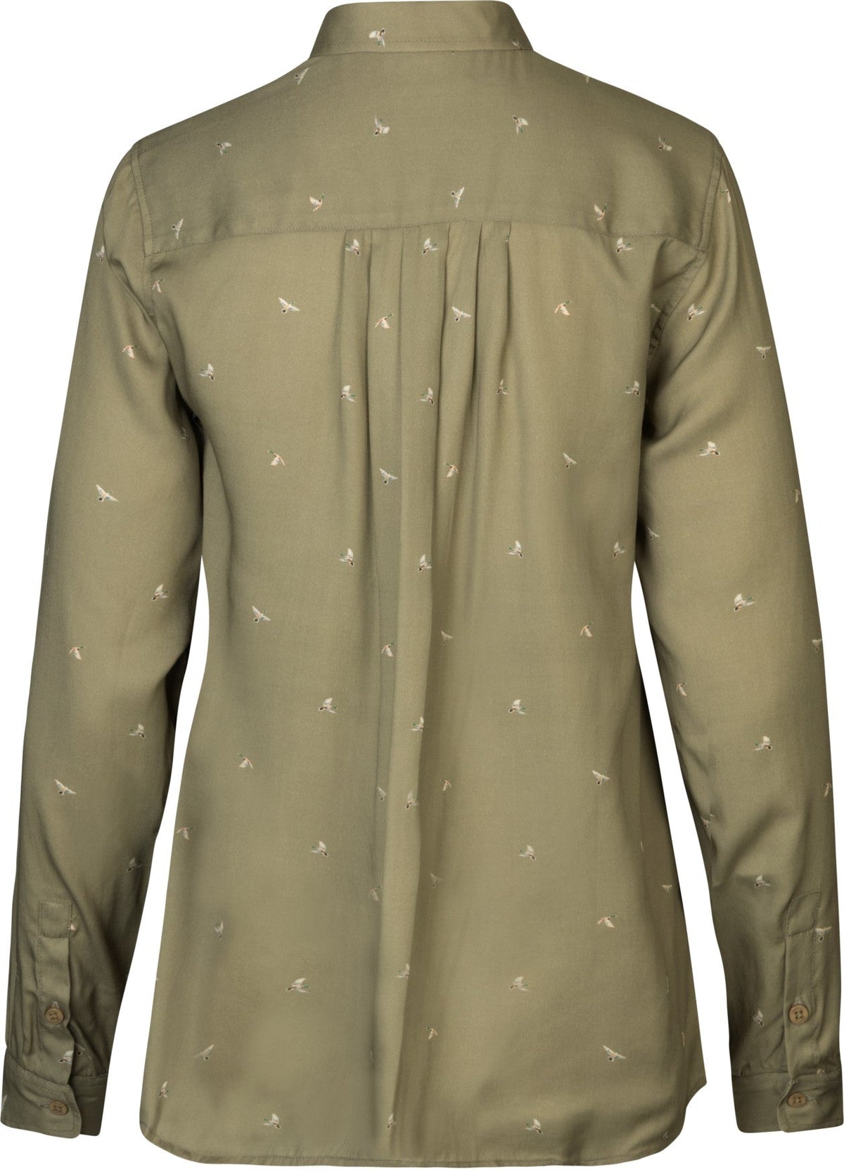 Abigail L/S Skjorte Dame Dust Green/Flying Ducks – Härkila