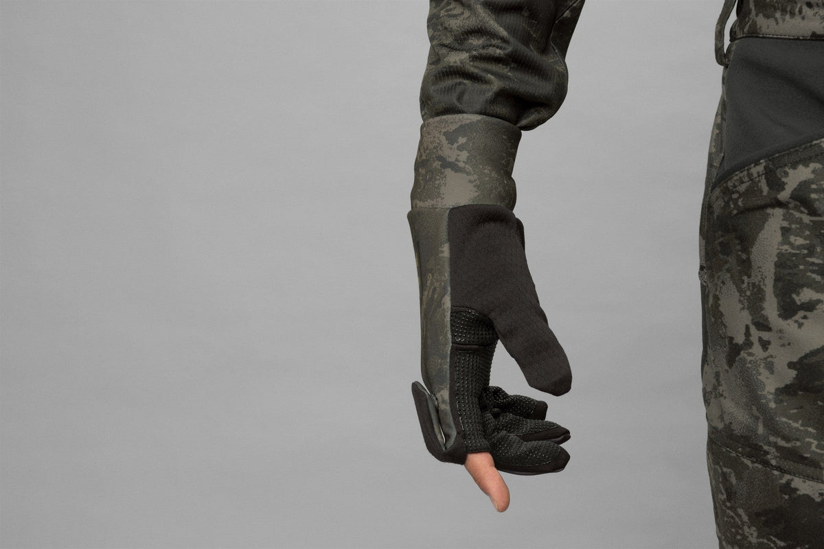 NOCTYX Camo - Fleecehanske Med Foldback-Finger AXIS MSP® Black – Härkila