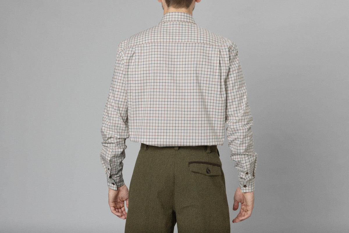 Oxford Shooting Skjorte - Grape Leaf/Terracotta Check – Seeland