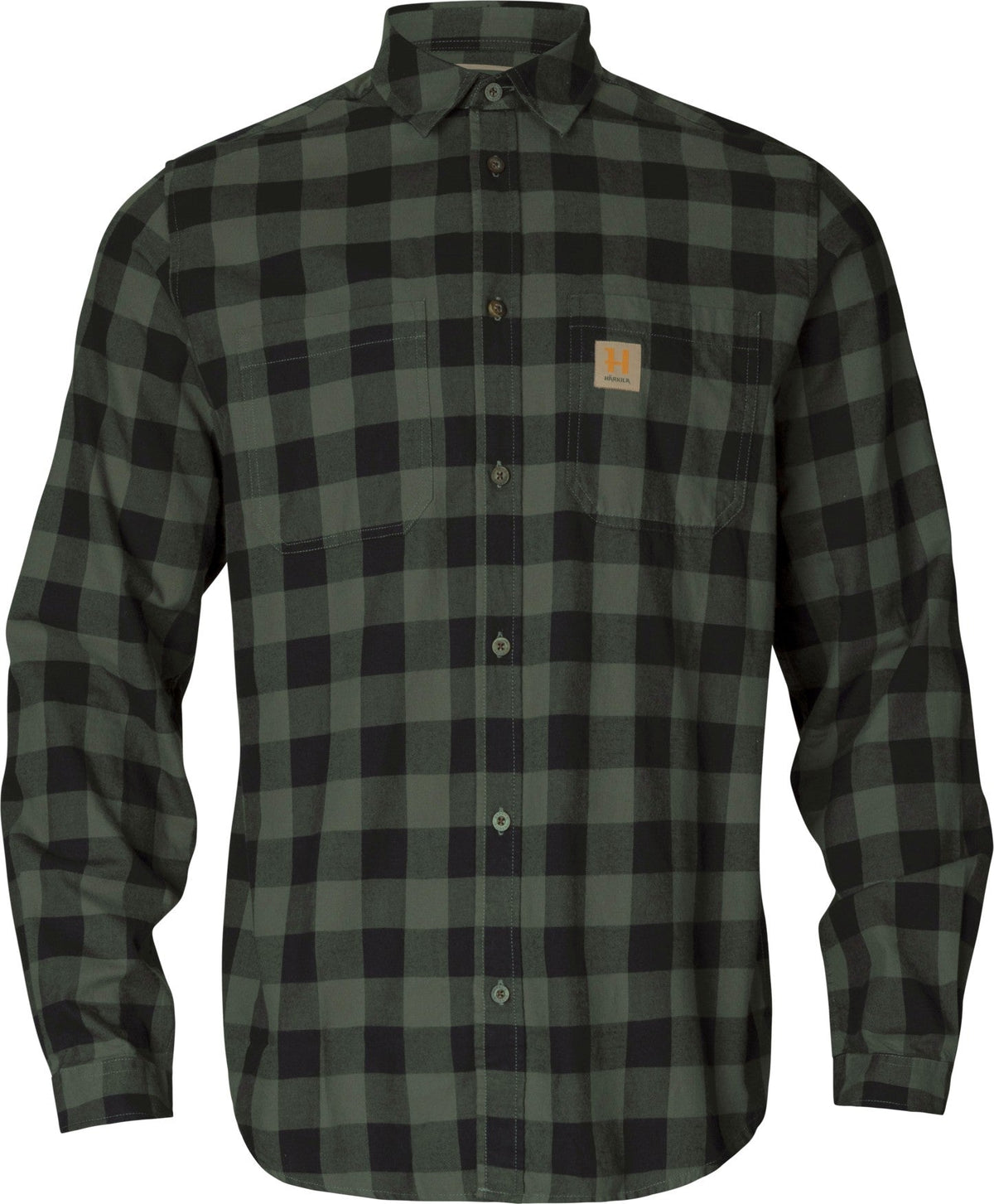 Skandinavisk L/S-Skjorte Green Check – Härkila