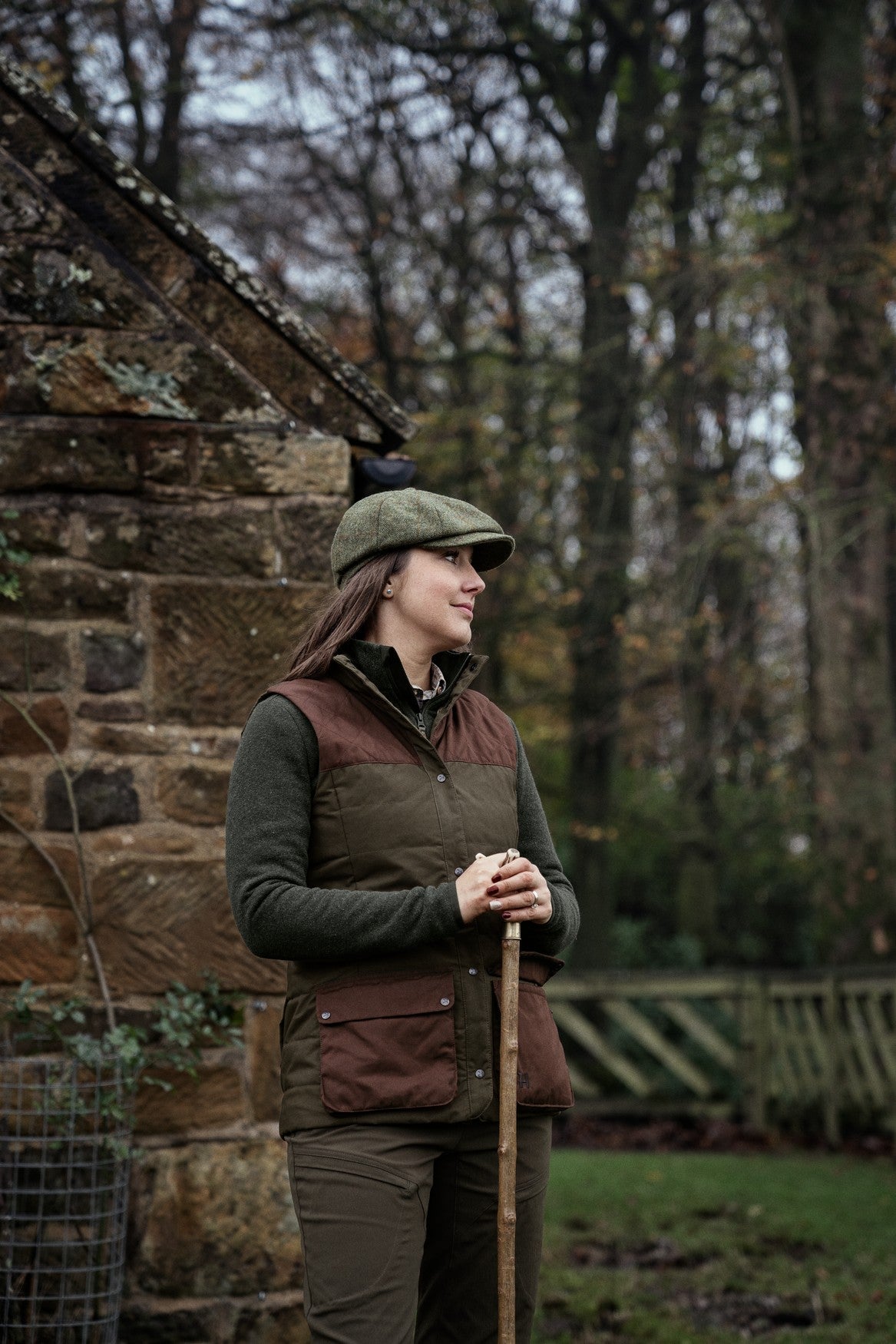 Retrieve vest Dame Dark Warm Olive/Burgundy – Härkila