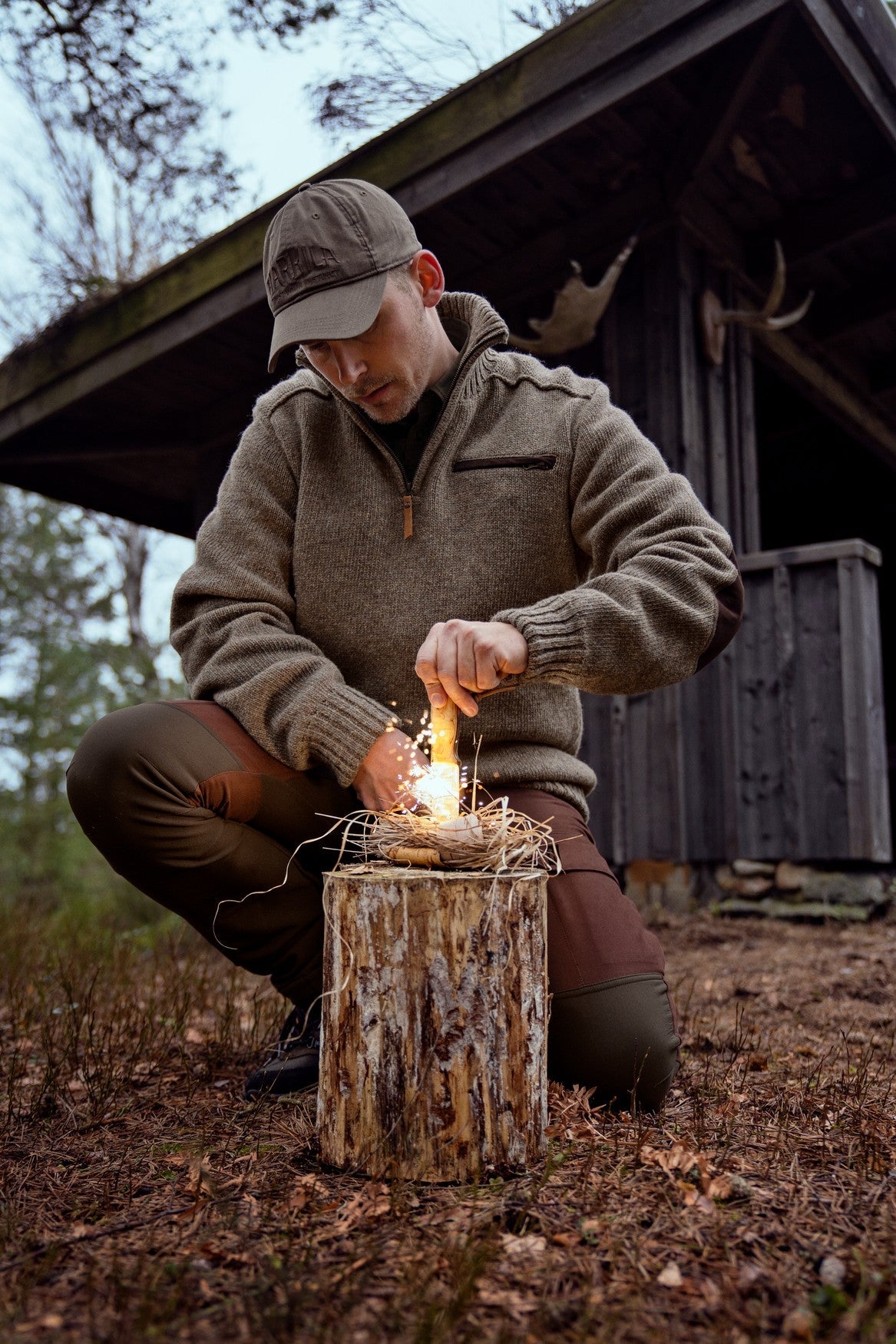Annaboda 2.0 HSP strikkegenser – Dark Sand – Härkila