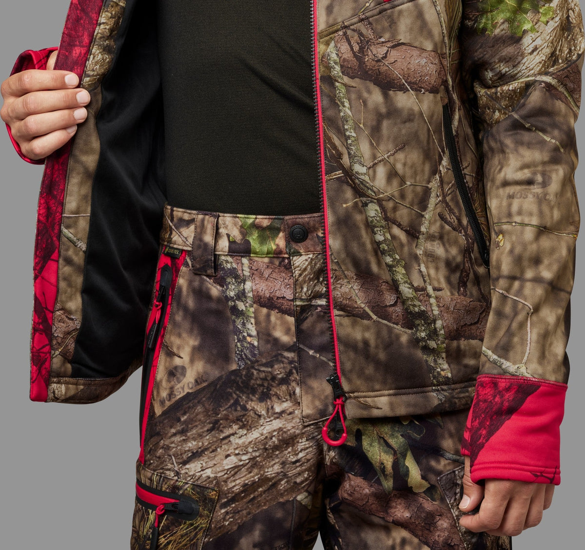 Moose Hunter 2.0 – Fleecejakke MossyOak®Break-Up Country®/MossyOak®Red – Härkila