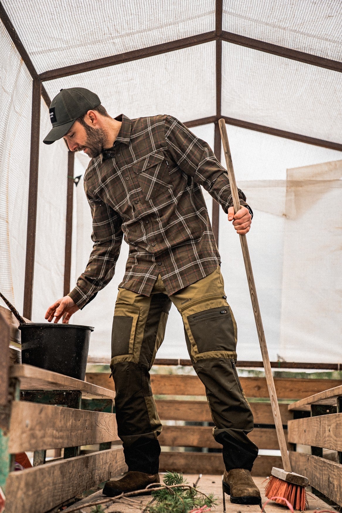 Glen Flanellskjorte - Pine Green Check – Seeland