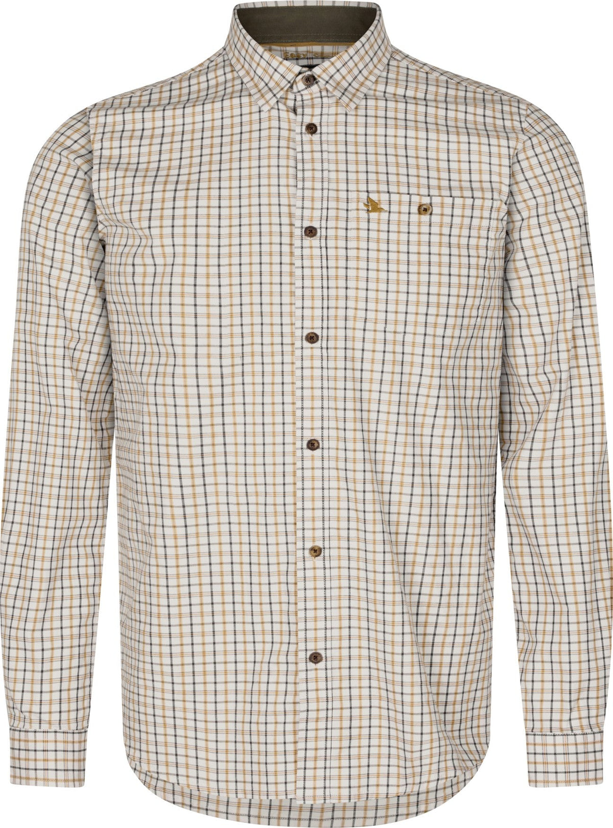 Oxford Shooting Skjorte - Classic Blue/Classic Brown Check – Seeland