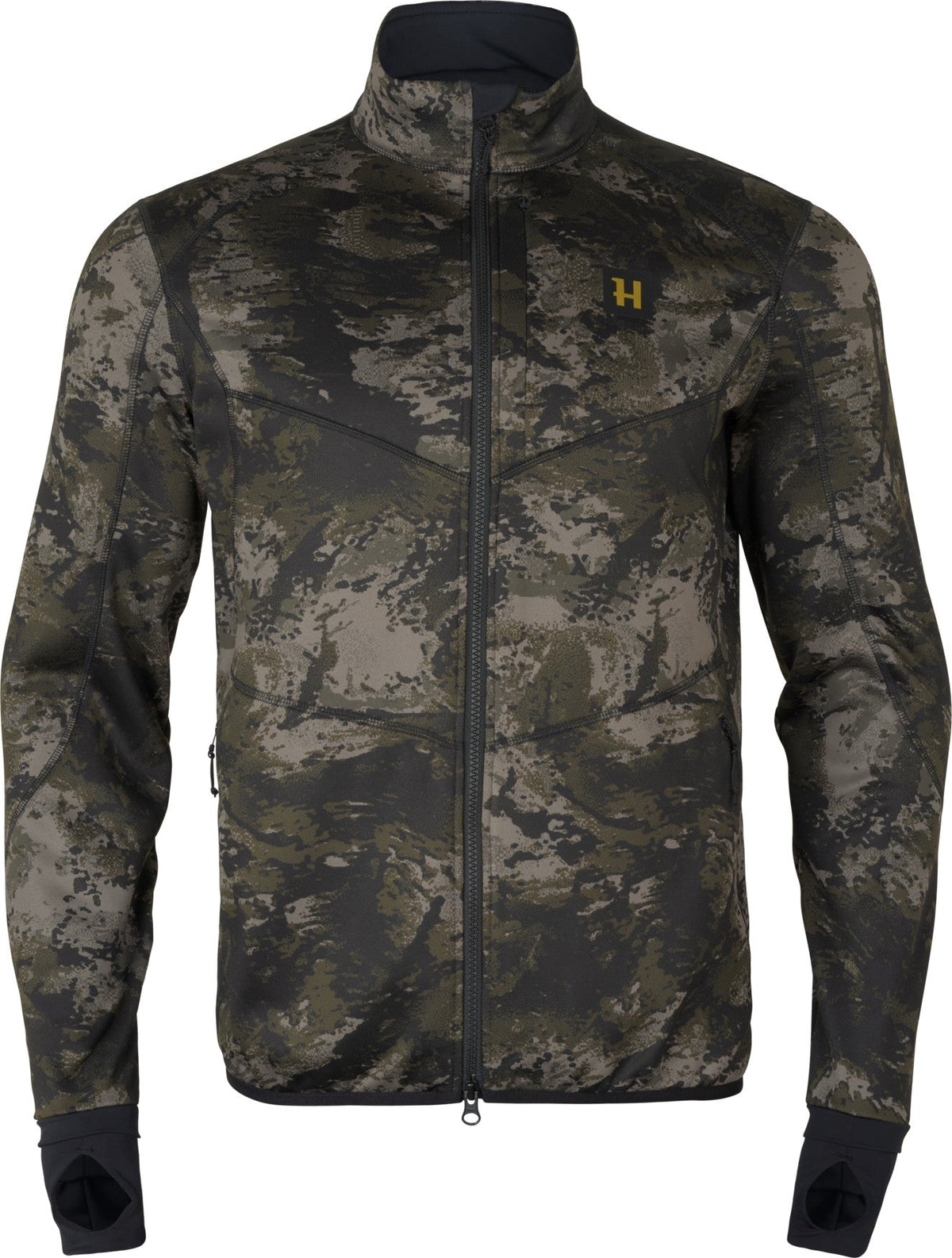 Härkila NOCTYX Camo Full Zip Fleece - AXIS MSP®Black - Härkila