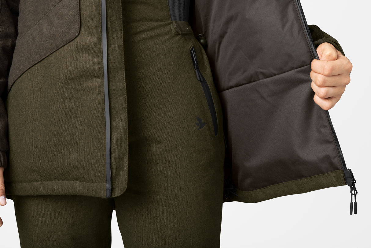 Avail Aya Insulated Jakke Pine Green/Demitasse Brown – Seeland
