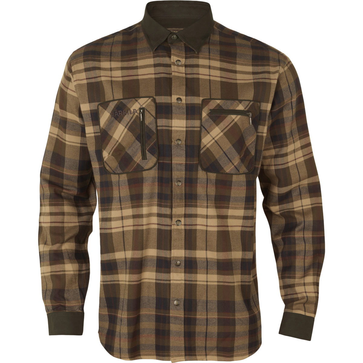Pajala Skjorte - Beige W/Brown – Härkila