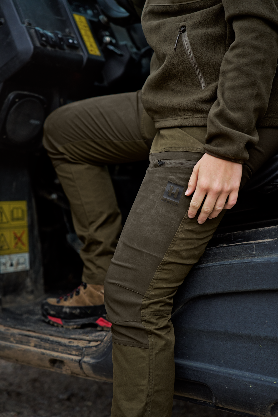 Fjell Bukse Dame Dark Olive/Willow Green – Härkila