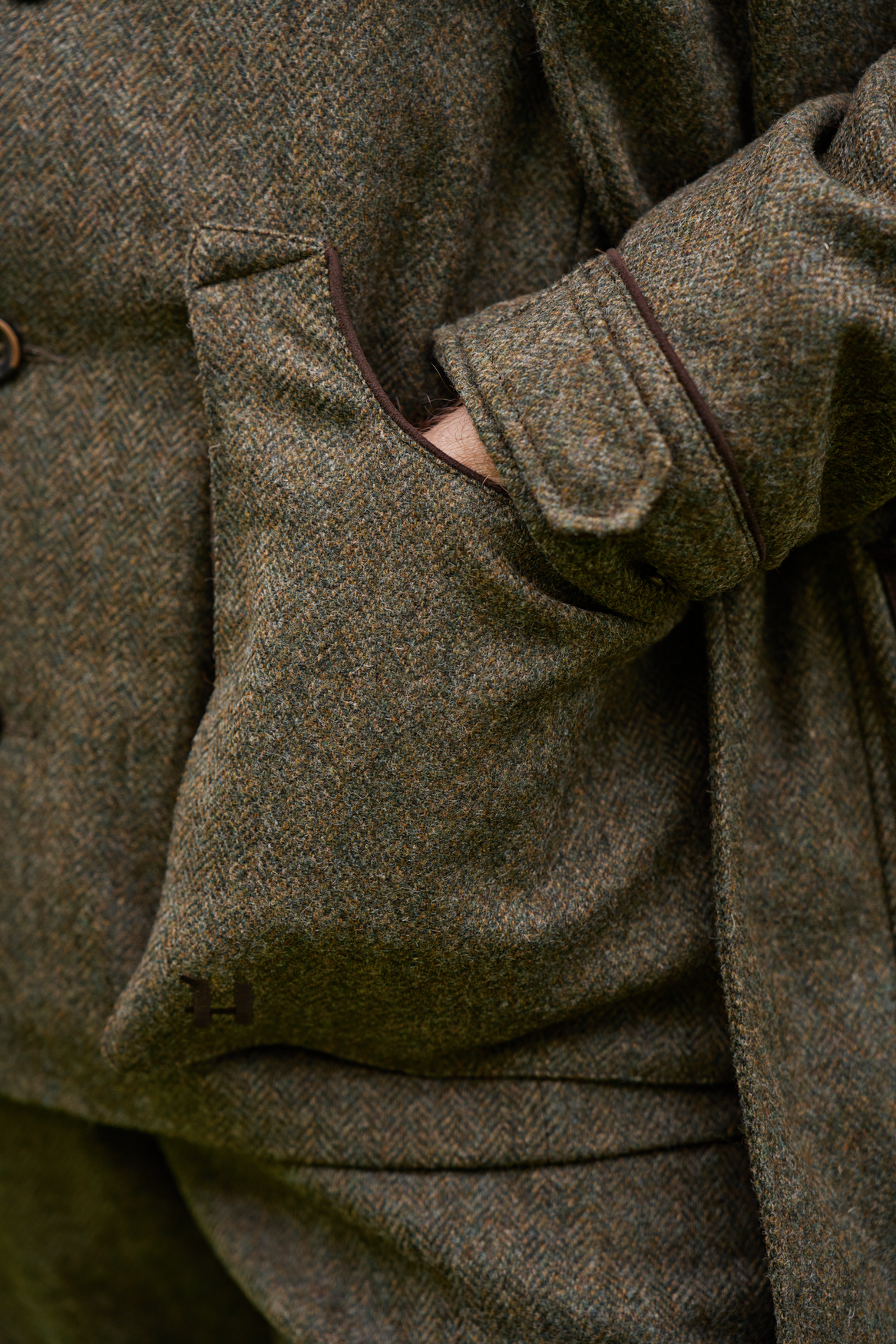 Kenmore skytevest – Forest Green/Herringbone – Härkila
