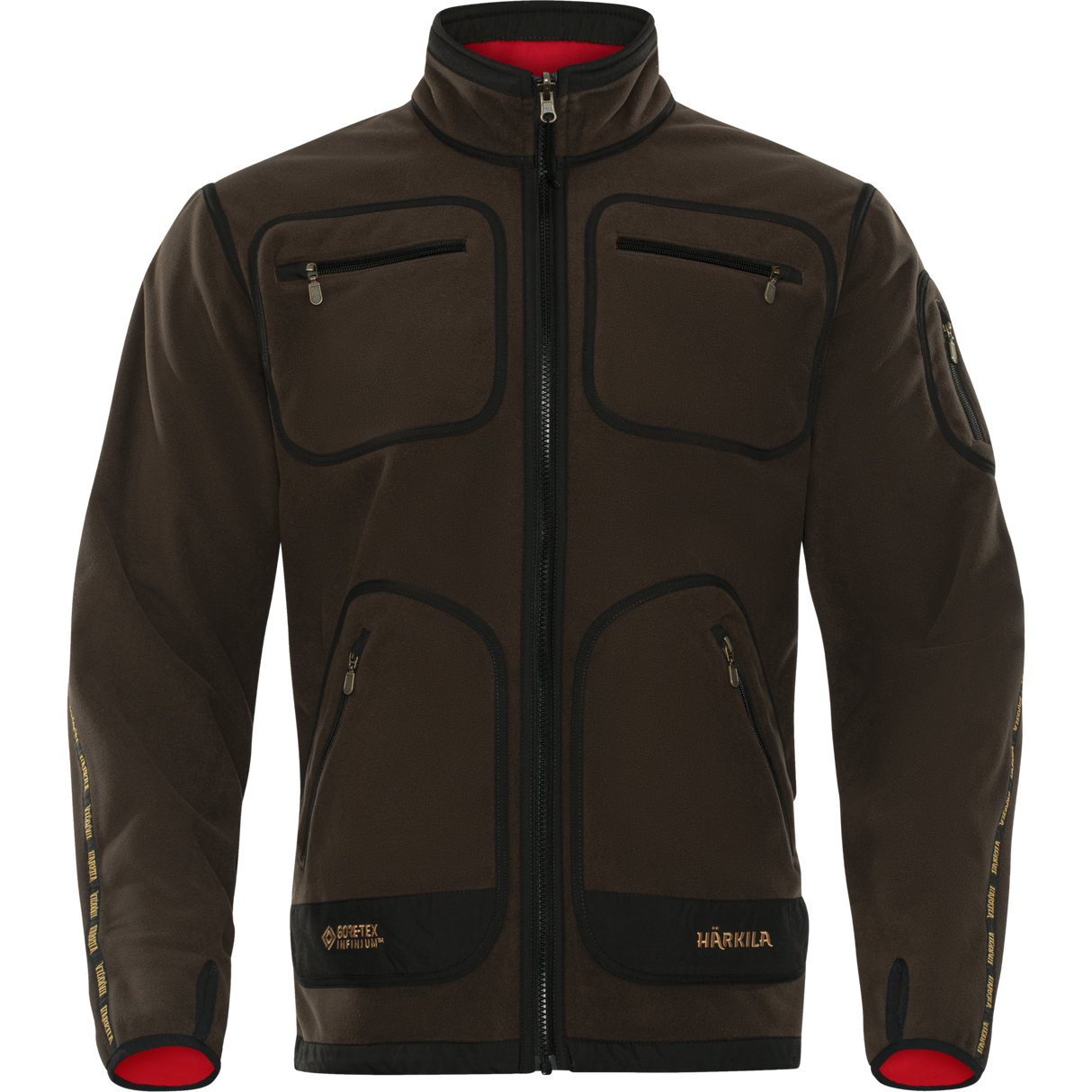 Kamko Fleece - Brown/Red – Härkila