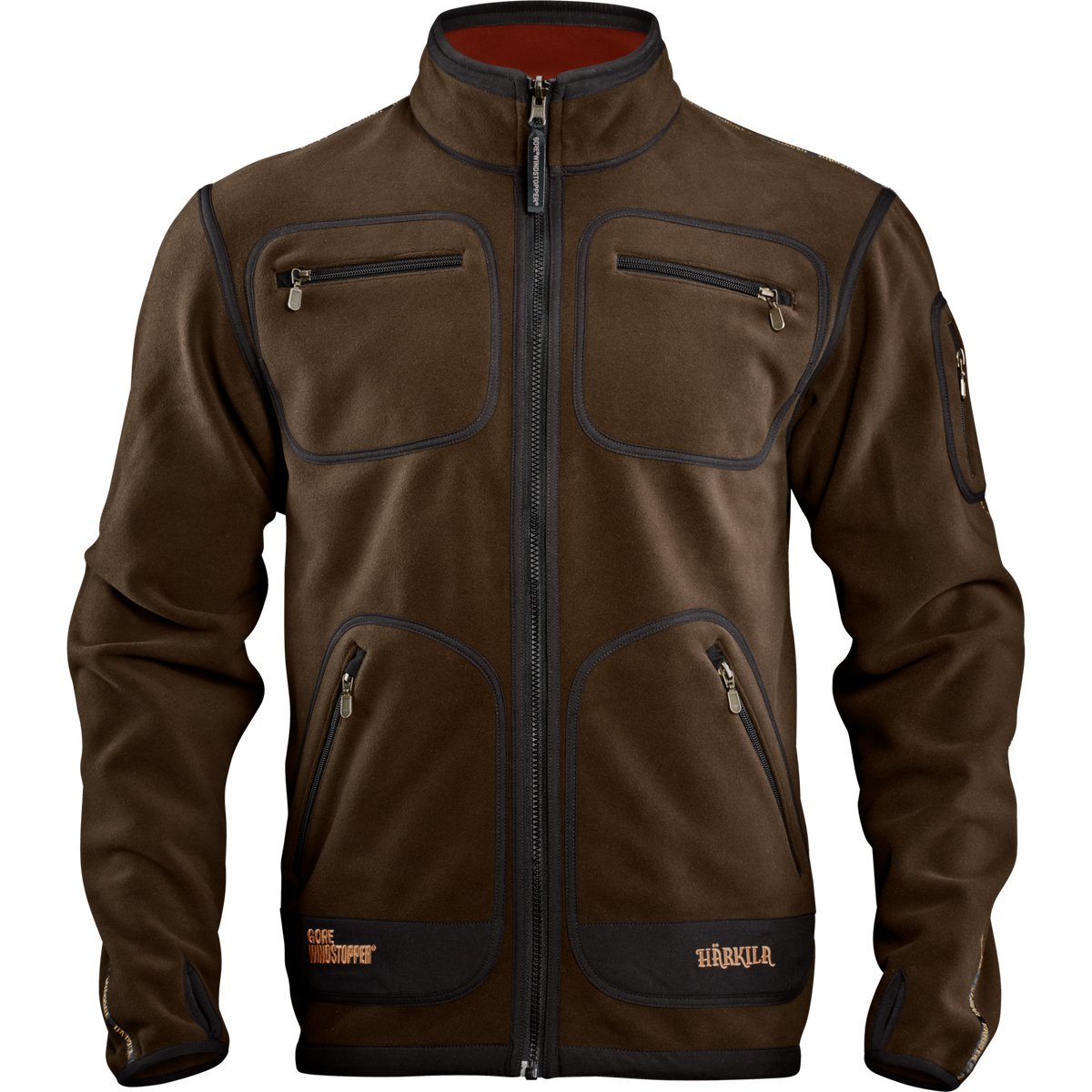 Kamko Fleece - Brown/Red – Härkila