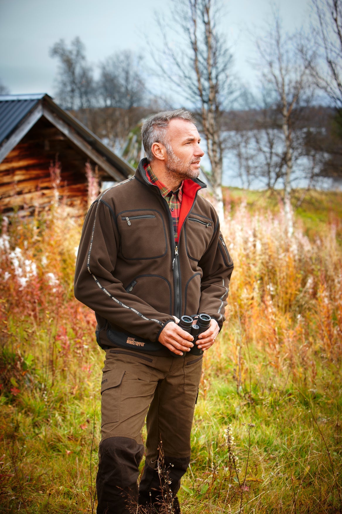 Kamko Fleece - Brown/Red – Härkila