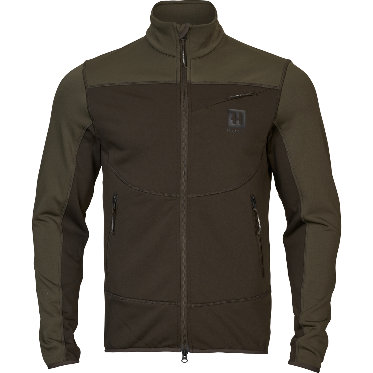 Olaf Fleecejakke - Shadow Brown/Forest Night – Härkila