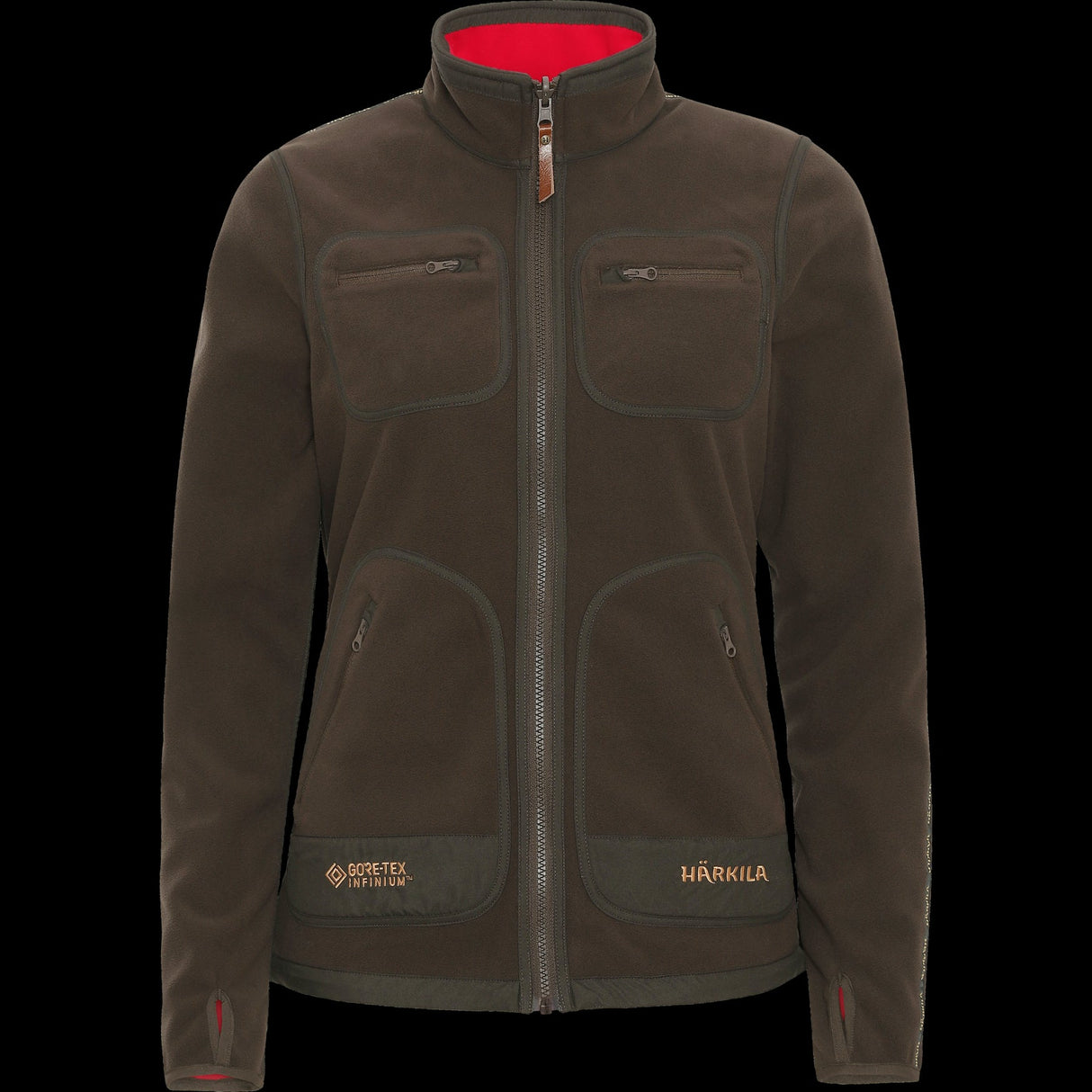 Kamko Fleece Dame - Brown/Red – Härkila