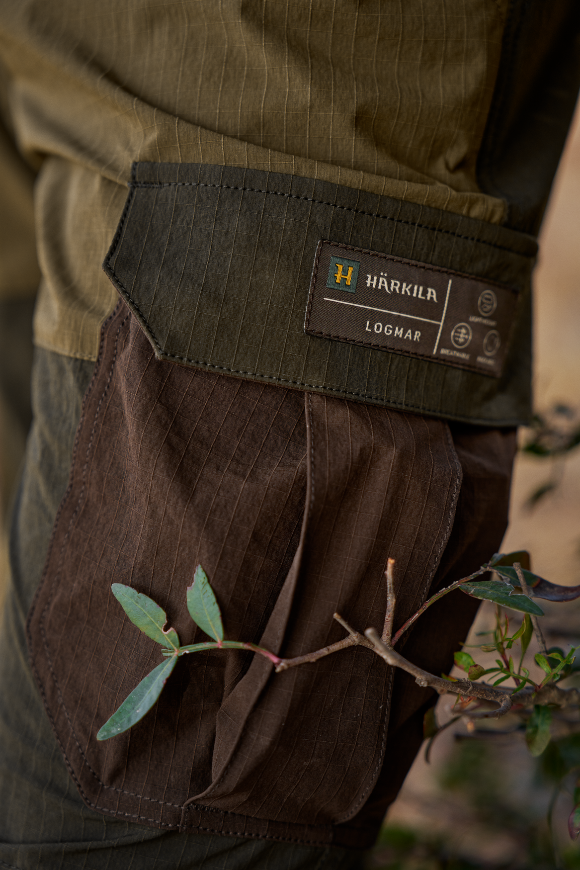Logmar Lett Zip-Off Bukse Dark Olive/Willow Green – Härkila