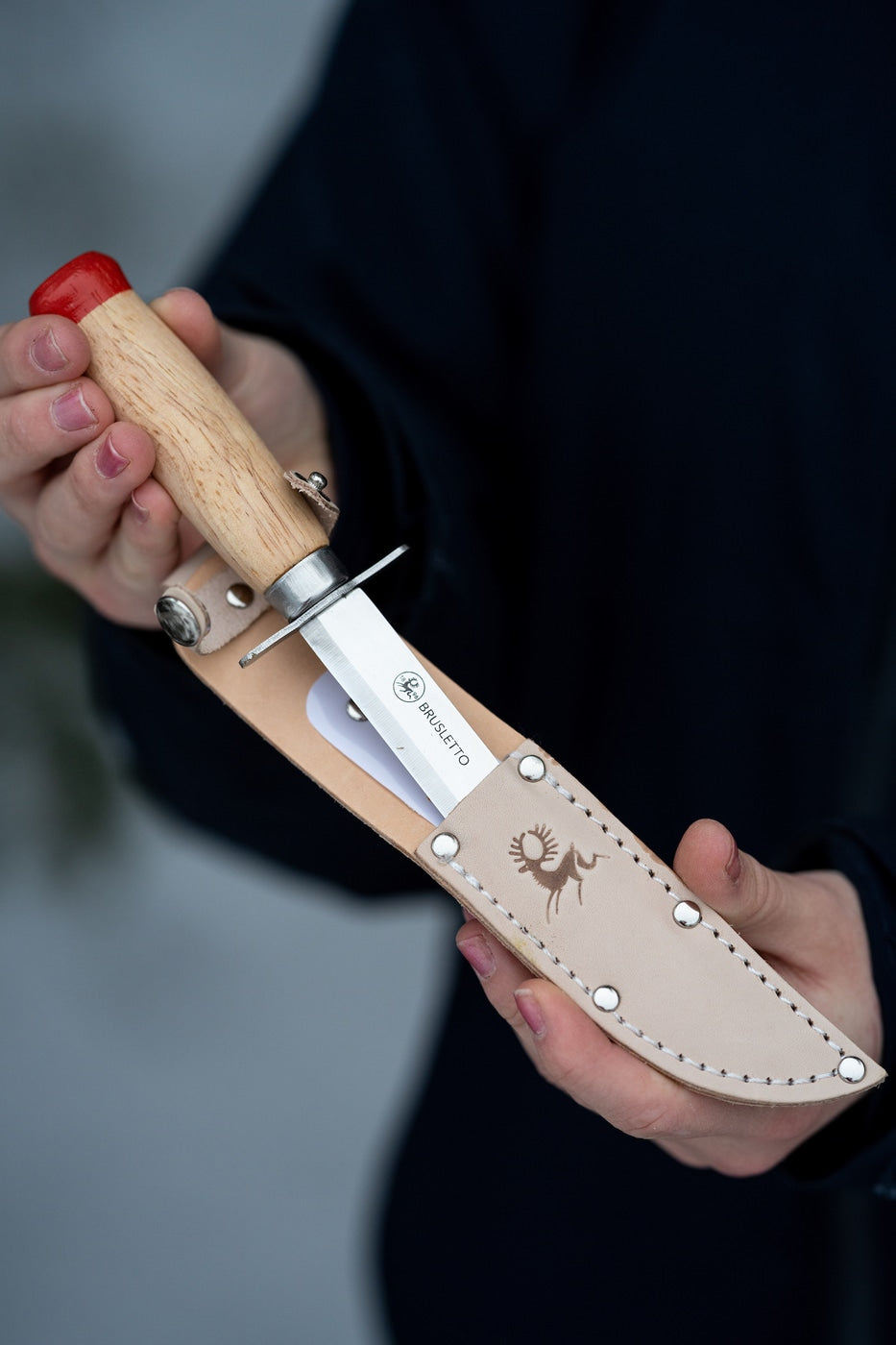 Speiderkniv med butt tupp – Brusletto