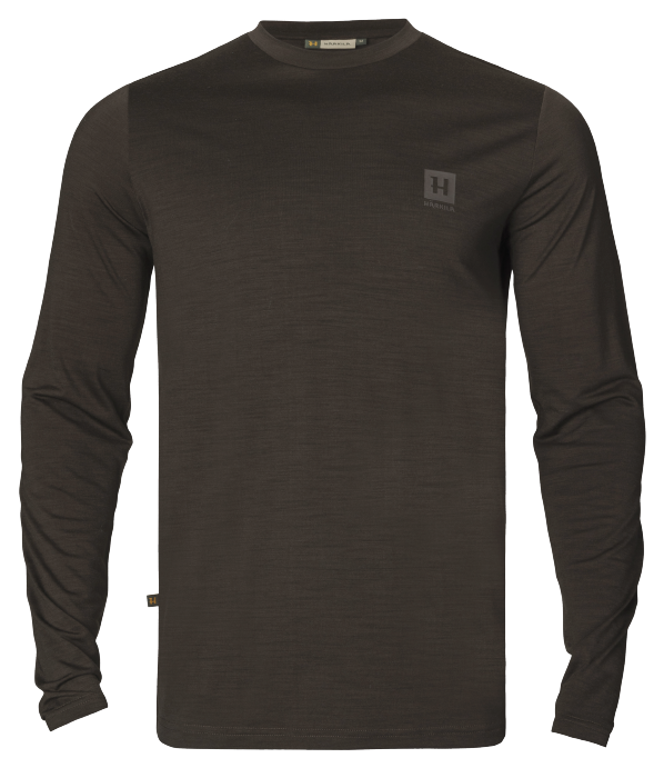 Base All Season L/S T-skjorte - Shadow Brown – Härkila