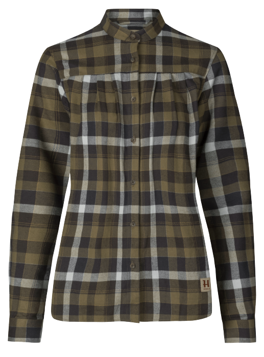 Sigrid L/S Skjorte Til Kvinner Willow Green/Phantom – Härkila