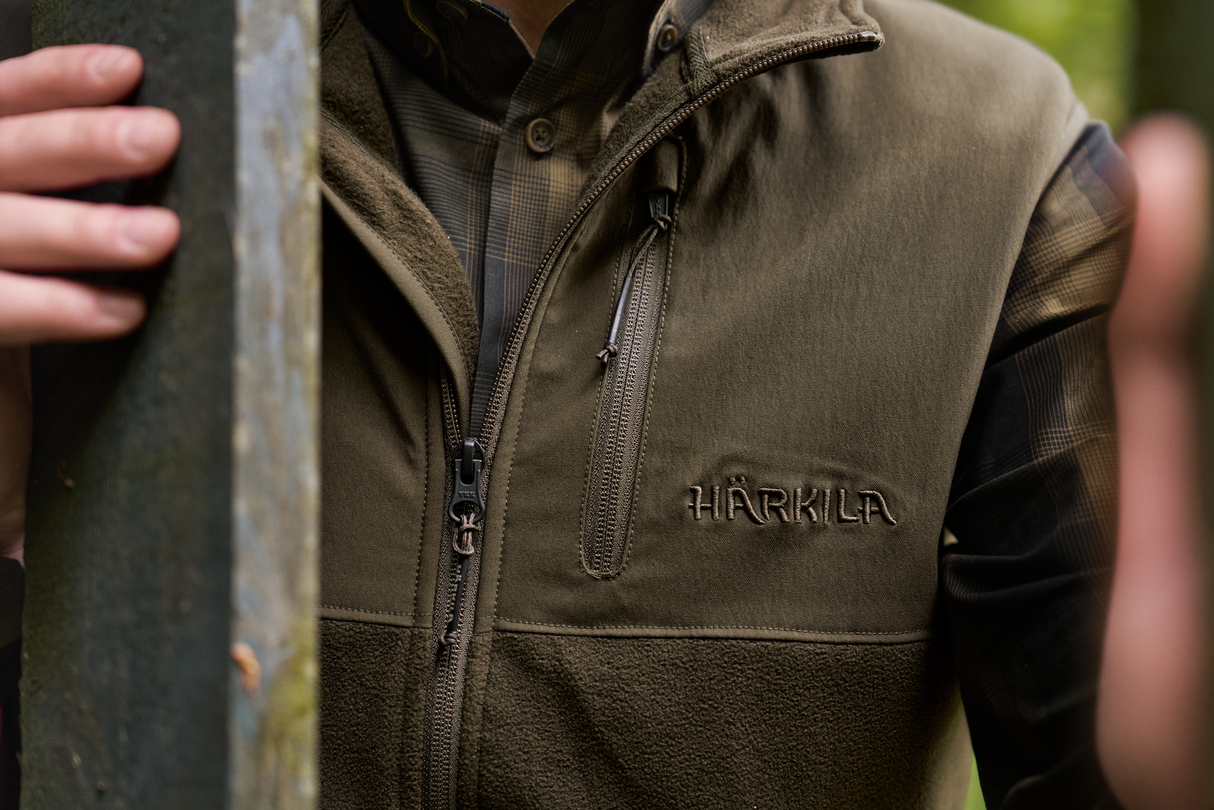 Fjell Fleece Vest Hunting Green/Willow Green – Härkila