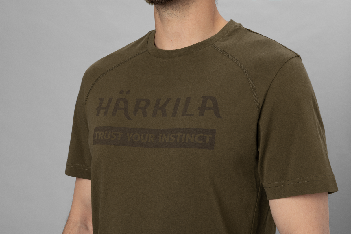 Logo S/S T-Skjorte - Willow Green – Härkila