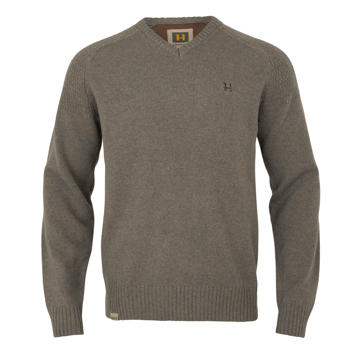 Vincent Merino V-Neck Pullover - Dark sand - Härkila