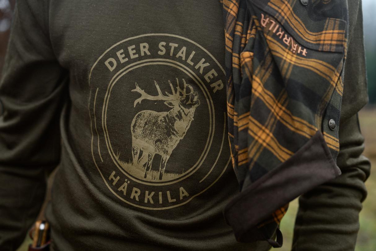 Game L/S T-skjorte – Willow Green Stag – Härkila