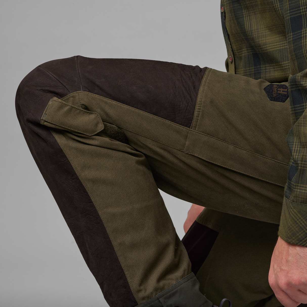 Driven Hunt HWS Leather Bukse Willow Green/Shadow Brown – Härkila