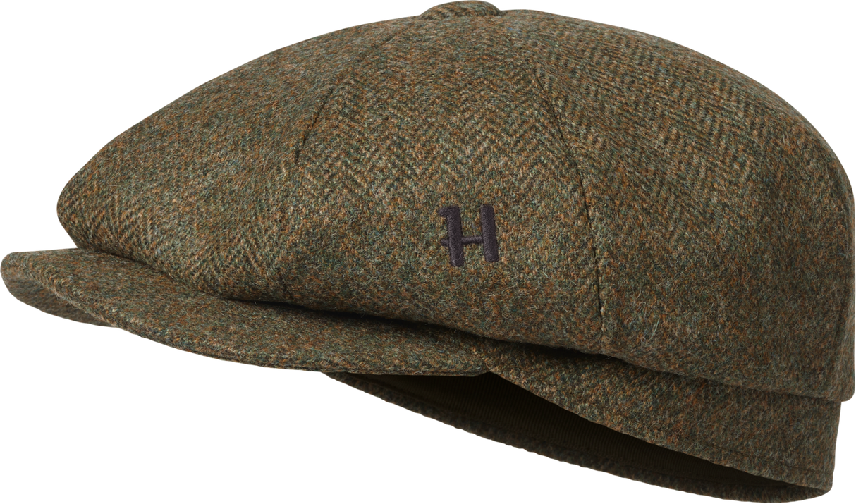 Kenmore Cl. Baker Boy Cap – Forest Green/Herringbone – Härkila