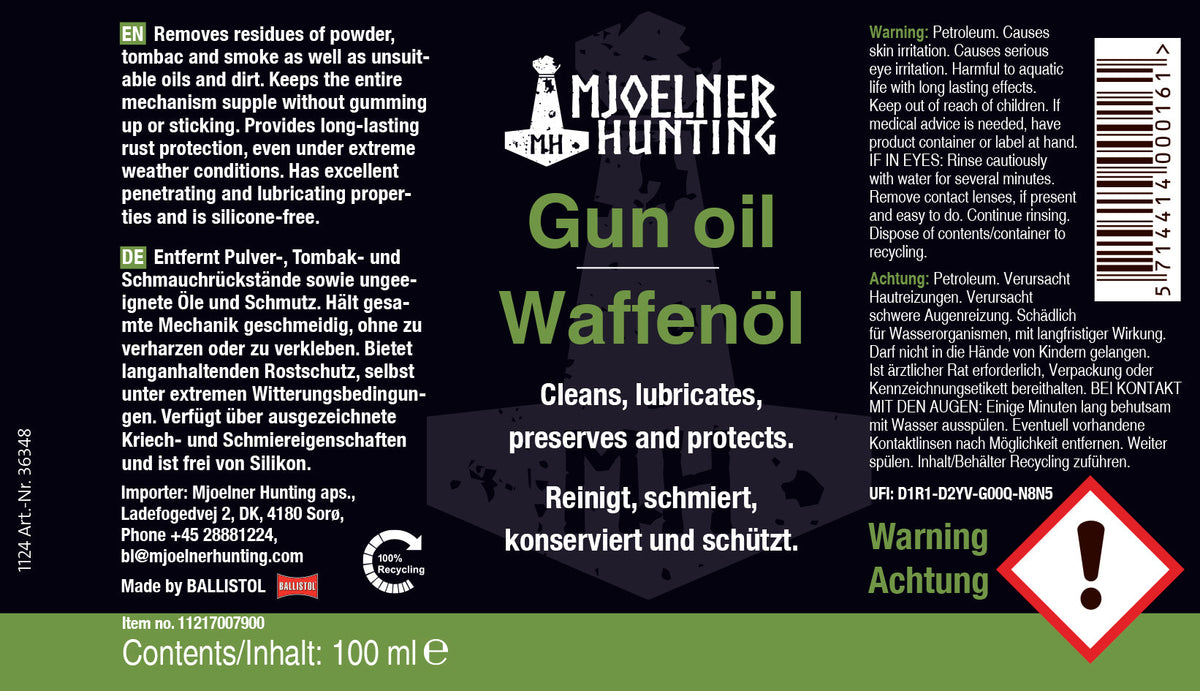 Våpenolje 100 ml – Mjoelner