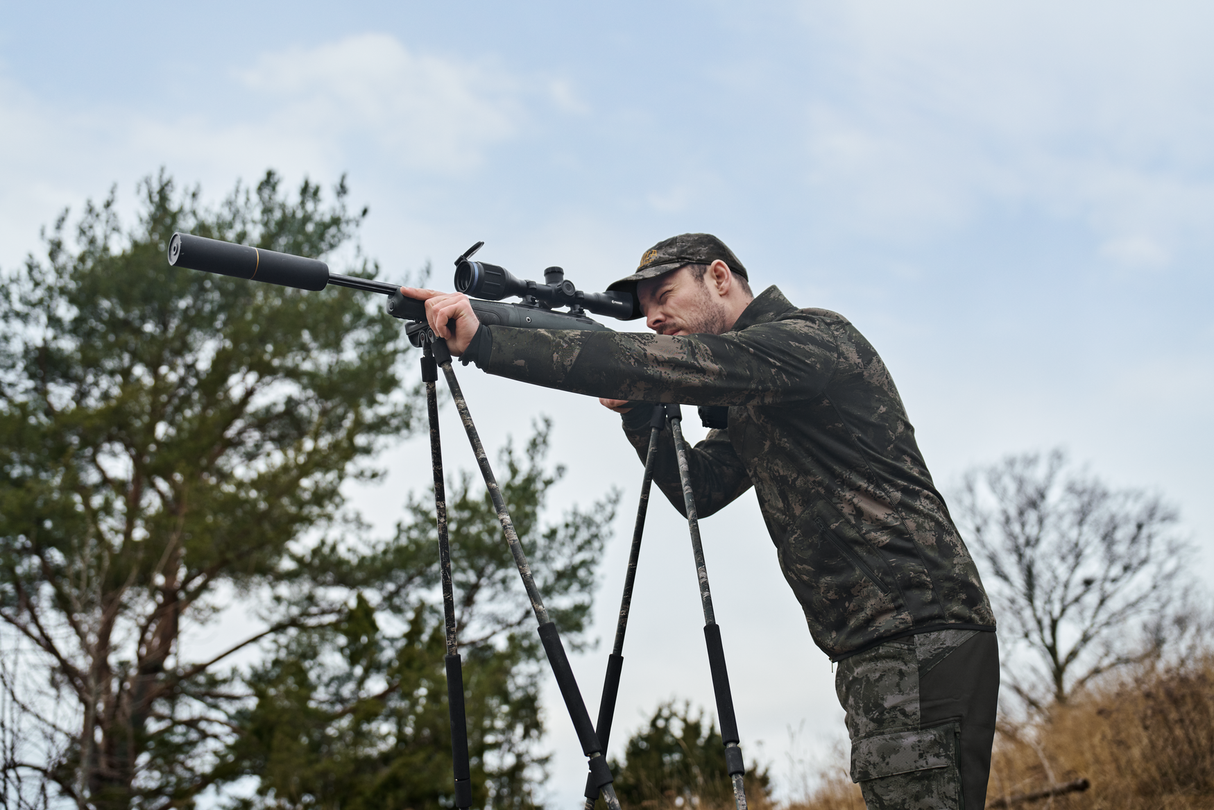 NOCTYX Camo fleecejakke med hel glidelås – AXIS MSP®Black – Härkila
