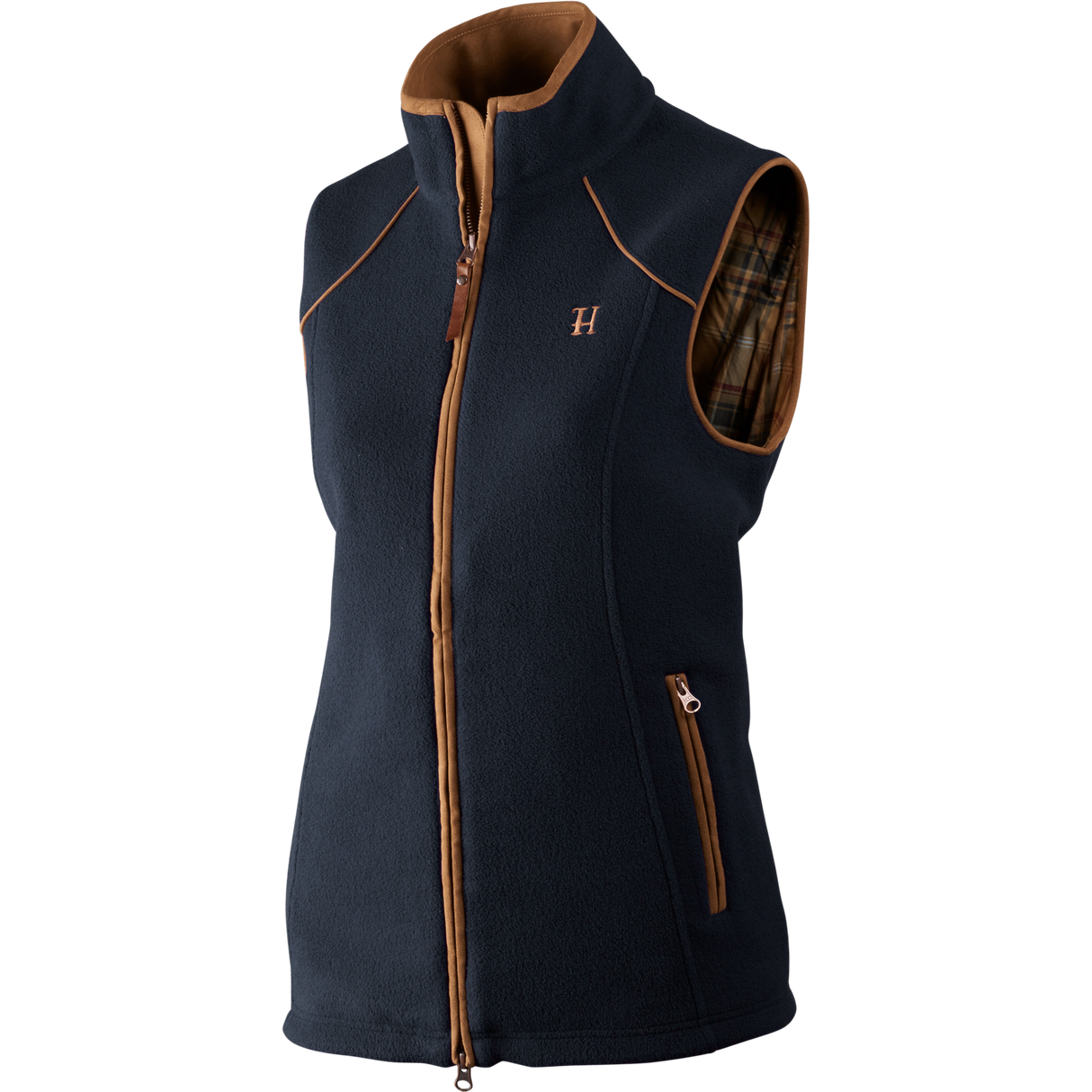 Str. 2X-Large - Sandhem Lady fleece vest - Dark navy melange - Härkila - Ombytningsvare