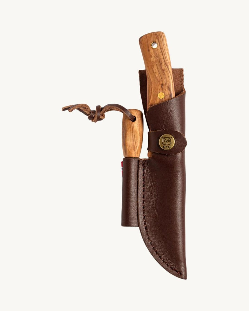FEMUNDEN Kniv + Tændstål Med Etui – Øyo