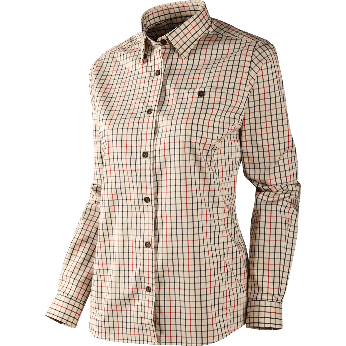 Lancaster Lady L/S skjorte – Red Check – Härkila