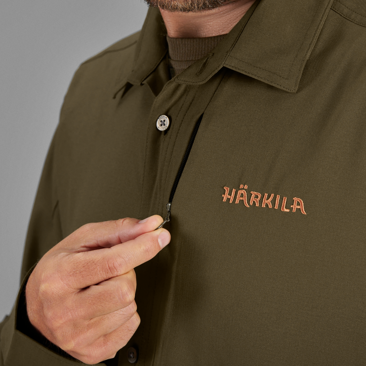 Trail L/S skjorte Willow Green – Härkila