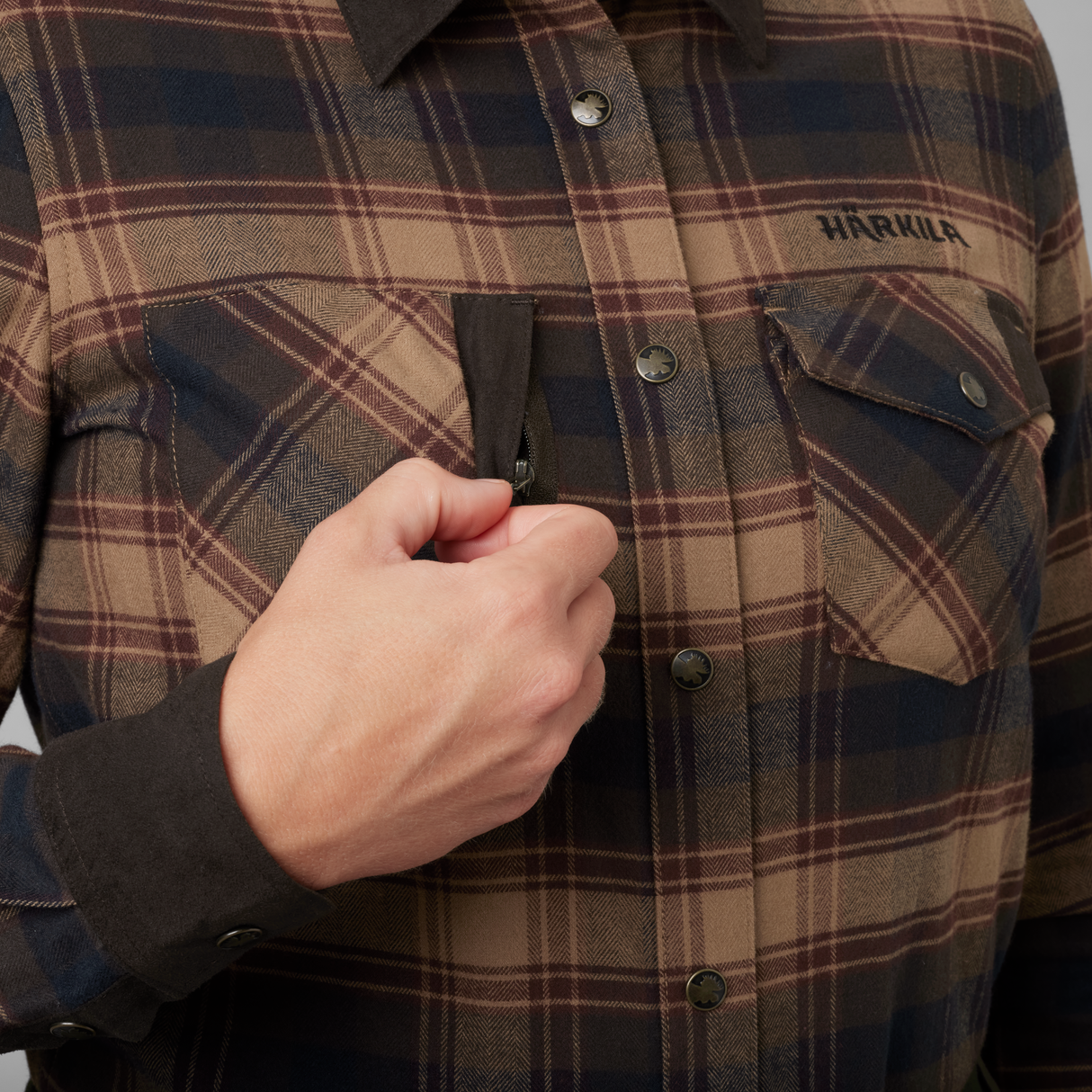 Aivak L/S skjorte – Dame Burgundy – Härkila