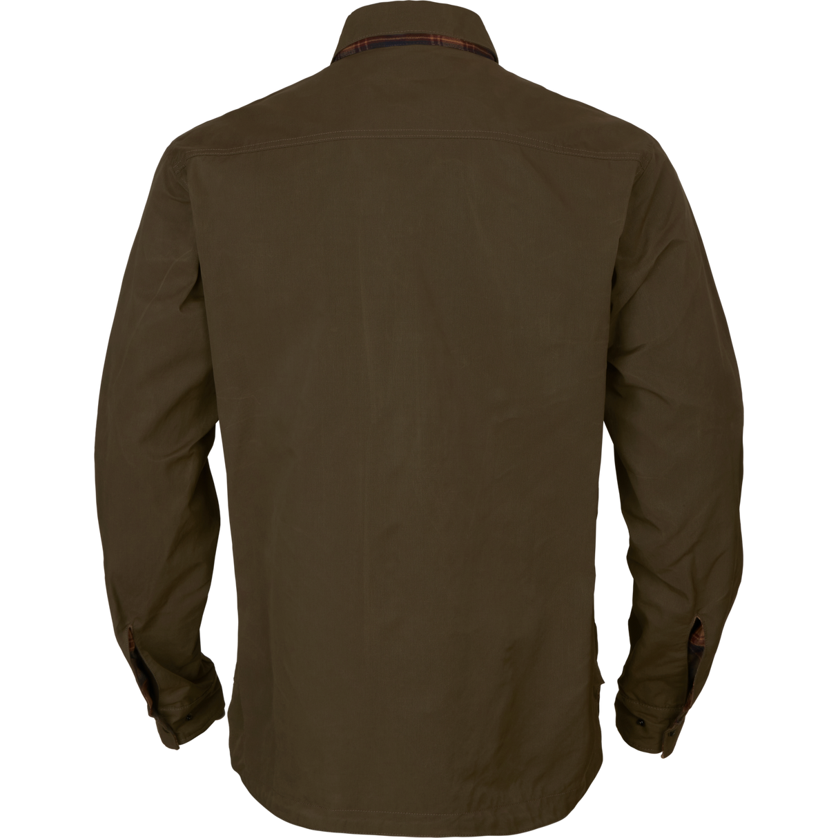 Eirik vendbar skjortejakke Dark Warm Olive/Burgundy – Härkila