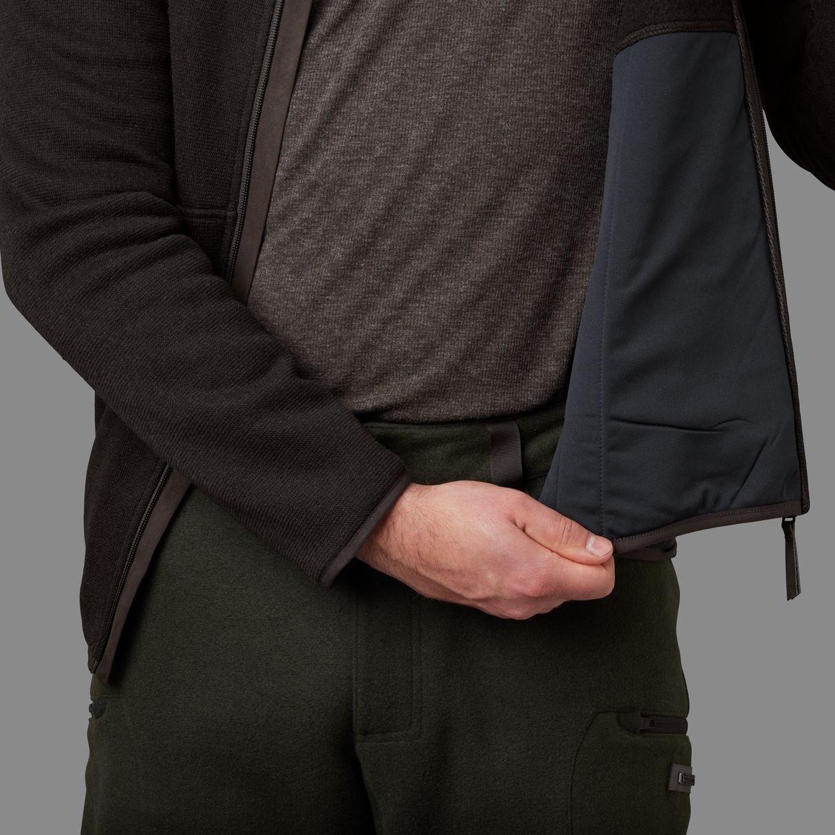 Metso full zip – Shadow Brown – Härkila