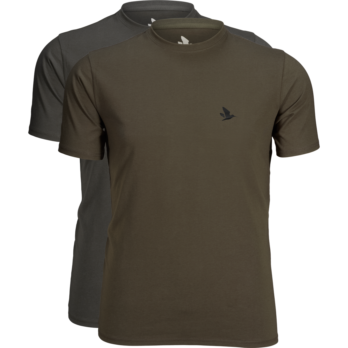 Outdoor 2-Pakning T-Skjorte Raven/Pine Green – Seeland