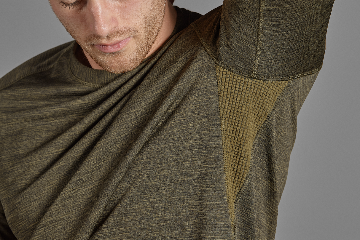 Active L/S T-skjorte - Pine Green – Seeland
