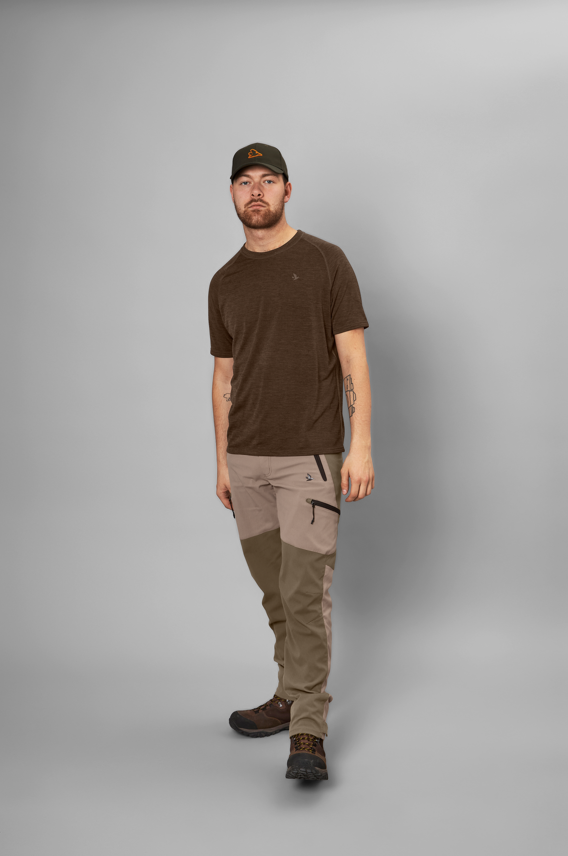 Active S/S T-skjorte - Demitasse Brown – Seeland