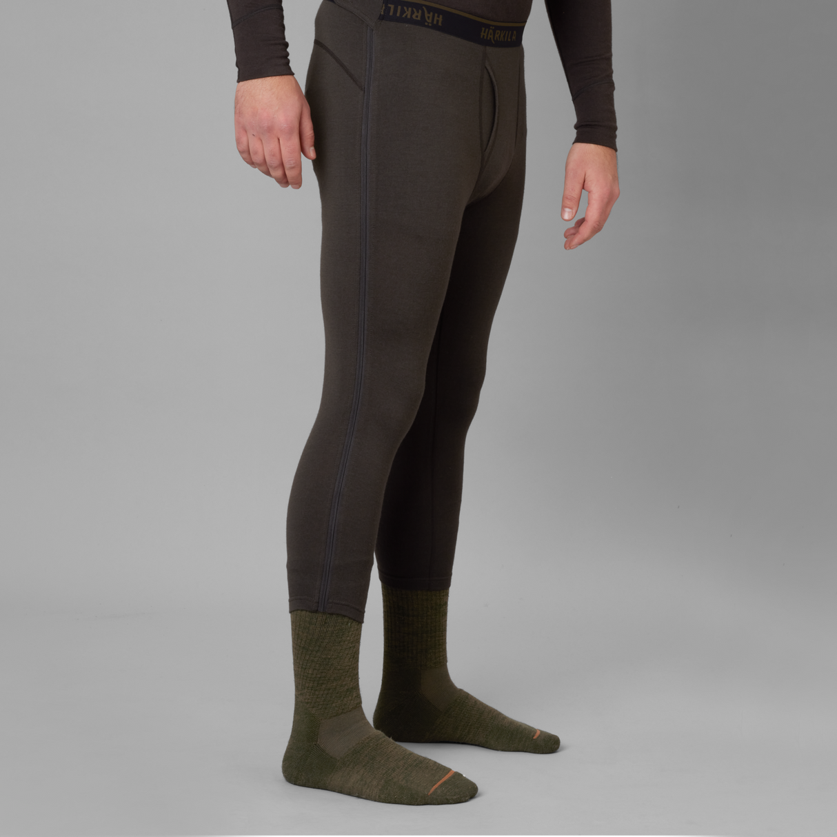 Base All Season longs med sidglidelås Shadow Brown – Härkila