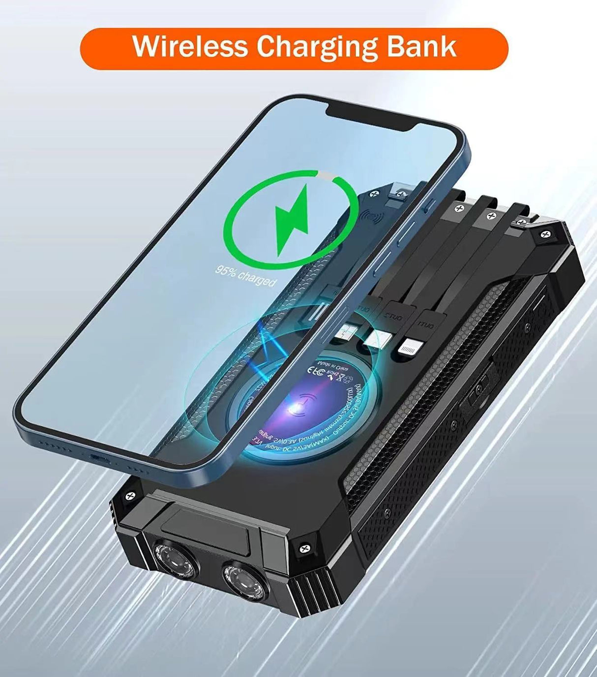 Powerbank - 30 000 mAh Med Solcelle – Ignition