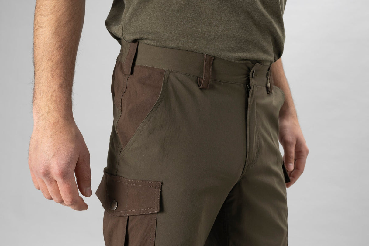 Birch Zip-Off Bukse Pine Green/Demitasse Brown – Seeland