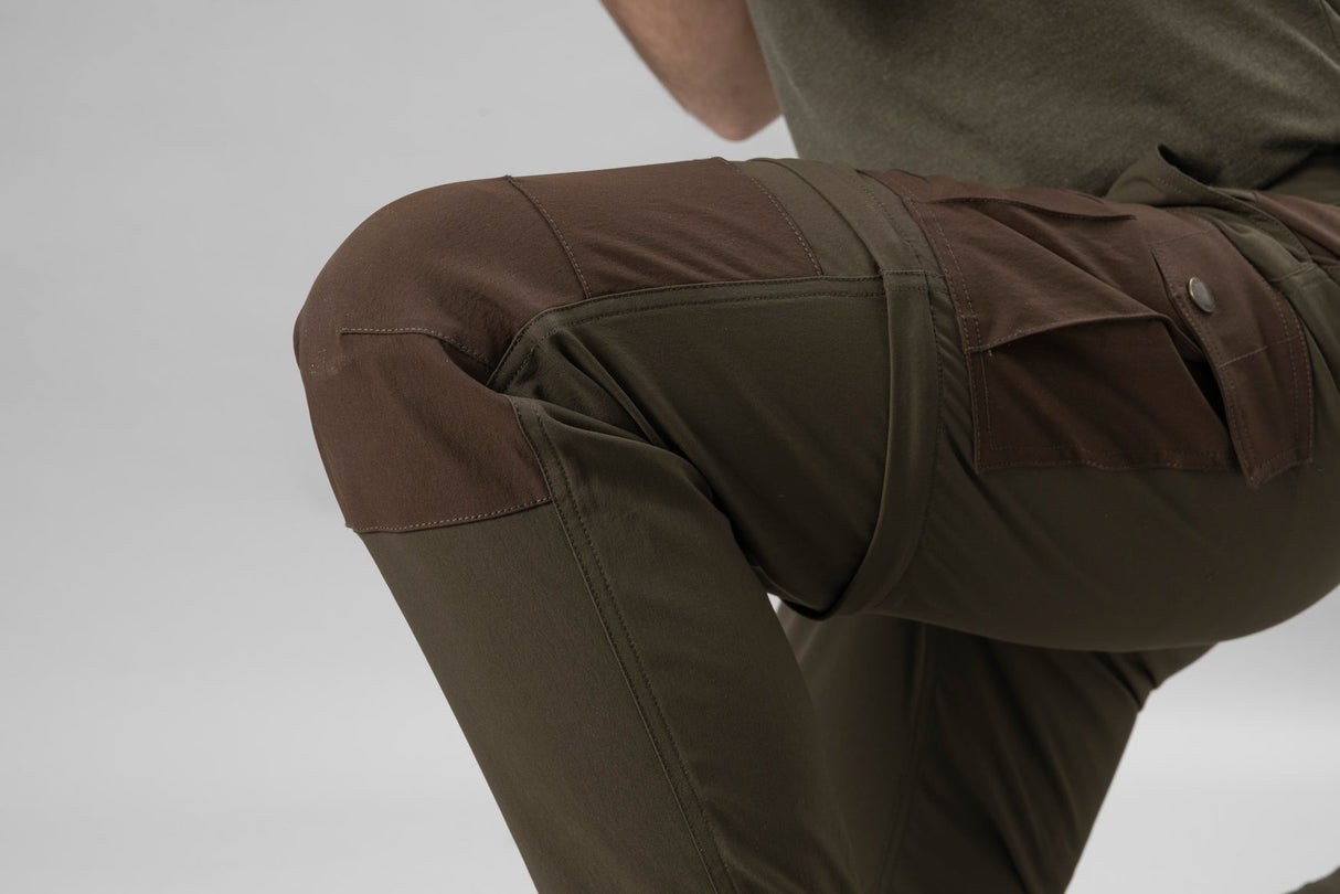 Birch Zip-Off Bukse Pine Green/Demitasse Brown – Seeland