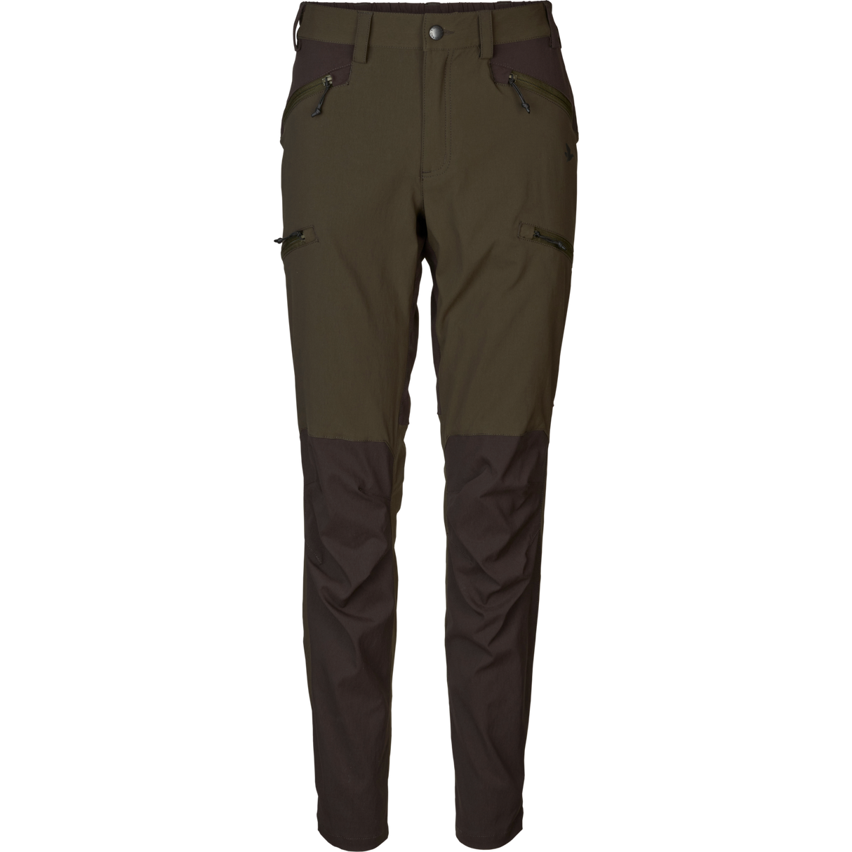 Larch Stretch-Bukse Til Kvinner Pine Green / Chocolate Torte – Seeland