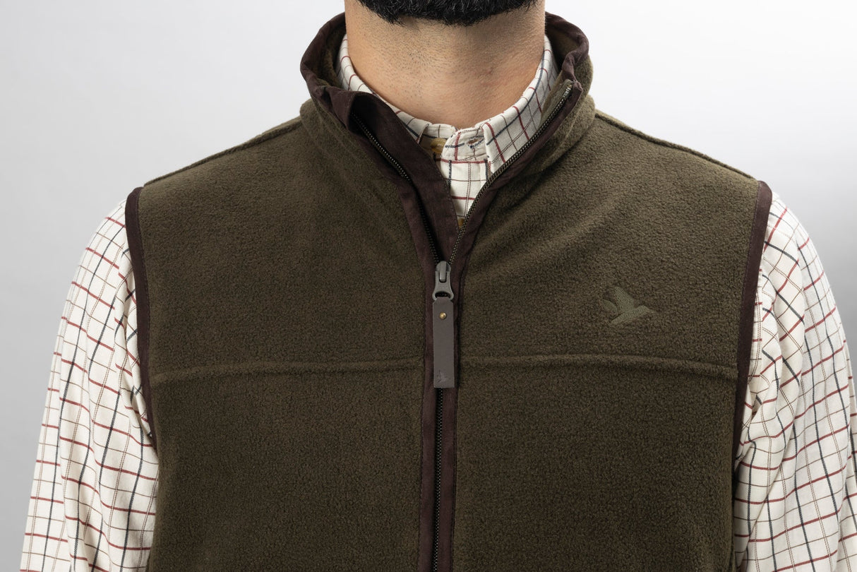 Woodcock Earl Fleecevest - Pine Green Melange – Seeland